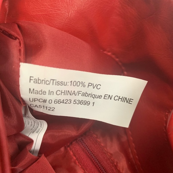 George Red PVC Clutch - Picture 4 of 4